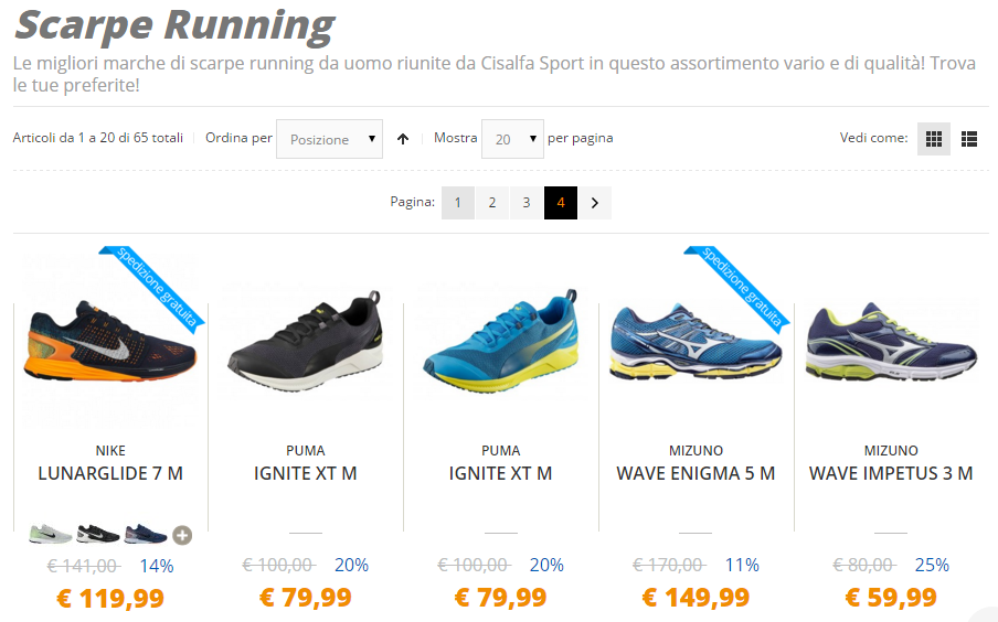 cisalfa offerte scarpe running